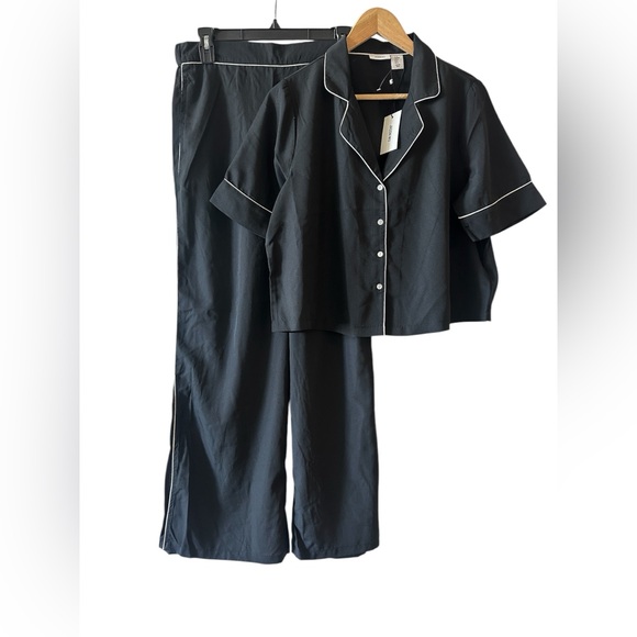 Jason WuBlack Satin Pajama Set
